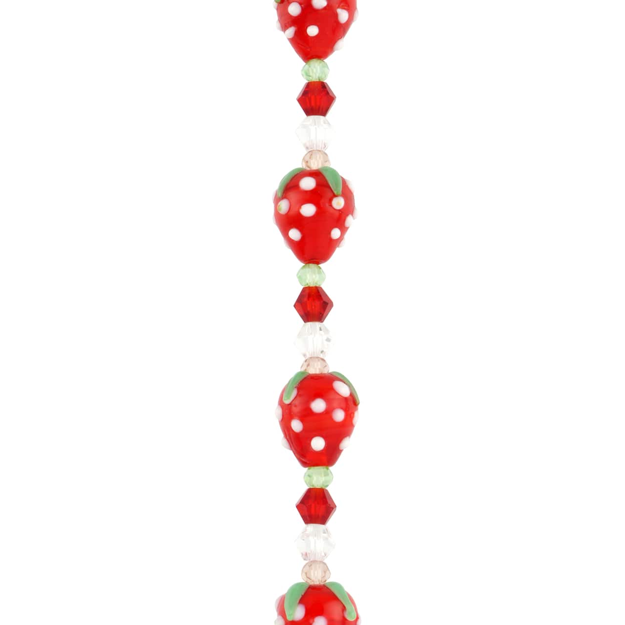 12 Pack: Red Lampwork Glass Strawberry Beads by Bead Landing™